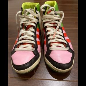 Adidas multicoloured high top sneaker Women’s US size 7.5